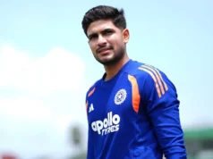 Shubman Gill Struck by Ball on Elbow During Nets Before West Indies ODI Shubman Gill Struck by Ball on Elbow During Nets Before West Indies ODI