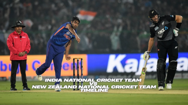 India National Cricket Team vs New Zealand National Cricket Team Timeline